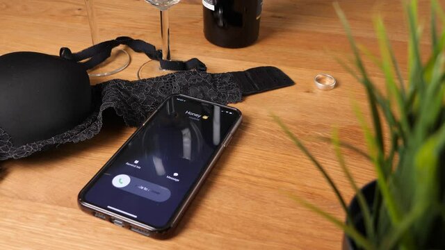 Fornication Concept - Unfaithful Lover Having an Affair with Secret Mistress