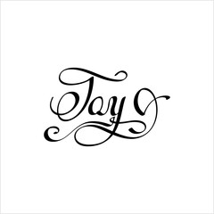 Joy Hand Drawn Pen Ink Style, Joy Word Handwritten, Feeling Of Great Pleasure, Happiness