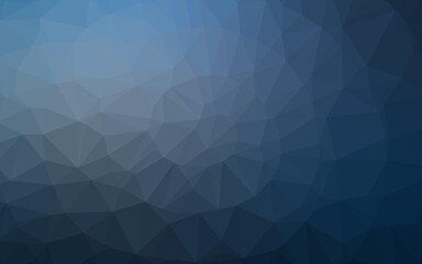 Light BLUE vector triangle mosaic texture. Glitter abstract illustration with an elegant design. Elegant pattern for a brand book.