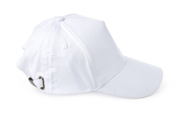 White Baseball cap isolated on white background