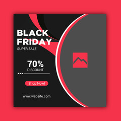 Black Friday social banner design