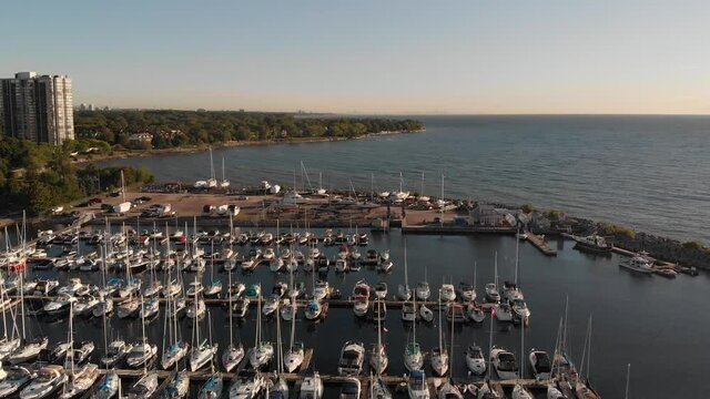 Raw Drone Marina Footage
