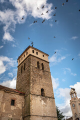 Fototapeta premium Parish Church of the Assumption of Our Lady of Aguilafuente (Segovia, Spain)