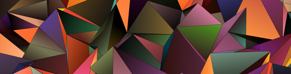 3d Triangles, abstract  background. Design wallpaper.
