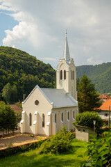 church in the village of the mountains