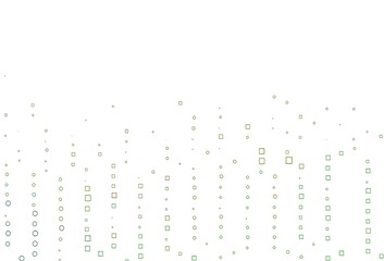 Light Green, Yellow vector background with rectangles.