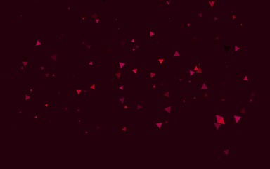 Light Pink vector backdrop with lines, triangles. Decorative design in abstract style with triangles. Pattern for commercials.