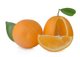 Oranges isolated on the white background