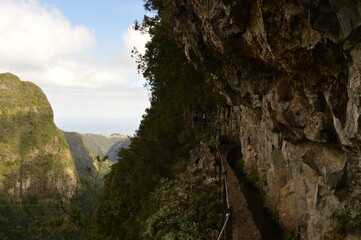 Hiking along the coast, in the mountains and along the levadas of Madeira Island in Portugal