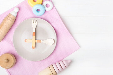 plate for baby food, concept time for baby food
