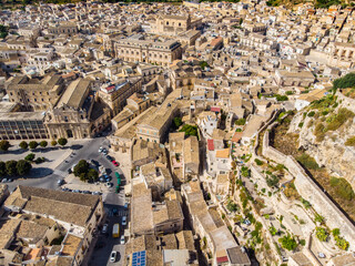 Panoramic view of Scicli, Ragusa, Sicily