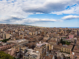 Fototapeta na wymiar Aerial view of Catania, Sicily, Italy