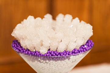 Crystal Table Decoration for Wedding Reception