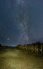 Night sky background, Long exposure starry sky shot	