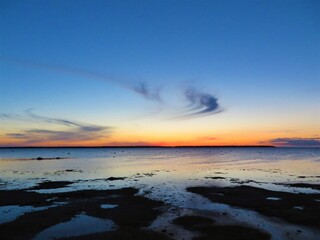 Obraz premium Sunset in Gaspesia, Quebec, Canada