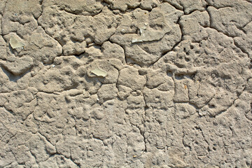 Old dilapidated facade