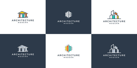 modern building logo design inspiration