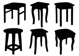 Set of stools for the kitchen.