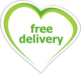 Text free delivery. Business concept