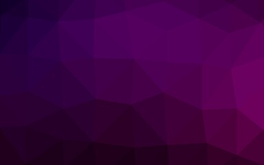 Dark Purple vector polygonal template. Triangular geometric sample with gradient.  The best triangular design for your business.