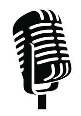 retro microphone vector