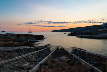 Puerto de Es Caló de San Agustín