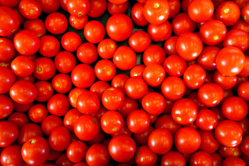 Cherry tomatoes at a farmers market