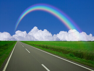 一本道と虹