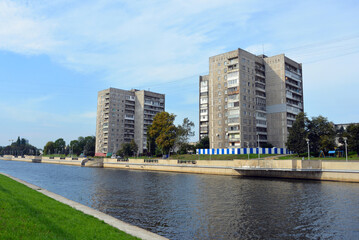 General Karbyshev Embankment, Kaliningrad, Russia - September 28, 2020.
