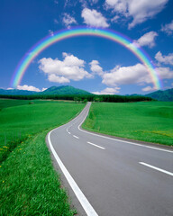 一本道と虹