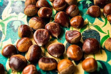 Castañas de Temporada de Otoño