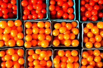 Cherry tomatoes at a farmers market