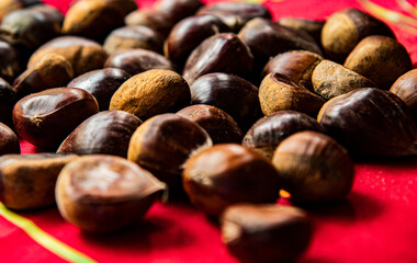 Castañas de Temporada de Otoño