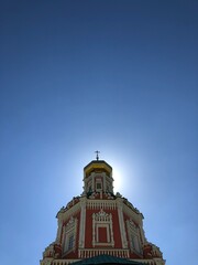 Fototapeta premium Russian cathedral with no clouds