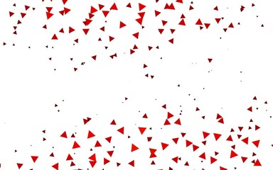 Light Red vector background with triangles. Illustration with set of colorful triangles. Pattern for busines ad, booklets, leaflets
