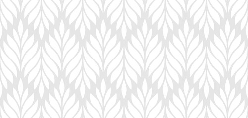 Vector geometric seamless pattern. Modern stylish floral background with leaves.