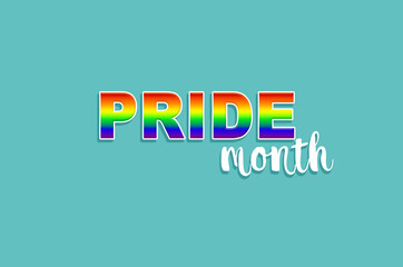 LGBT Pride month poster, background