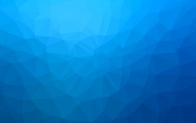 Light BLUE vector polygonal template. A sample with polygonal shapes. Brand new style for your business design.