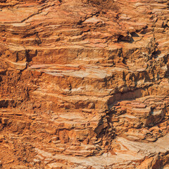 Texture of sandy arid mountain, background