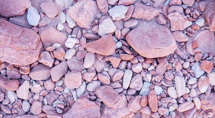 Warm Stoney Beach Texture Background