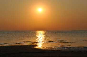 Sunset over the Gulf of Finland