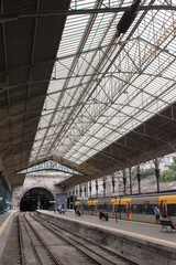 train in the station of Porto, Portugal