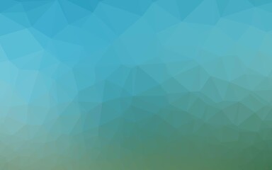 Light BLUE vector polygon abstract backdrop. Colorful abstract illustration with gradient. Triangular pattern for your business design.