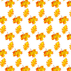 Background with yellow maple leaves, autumn background, for project, business.