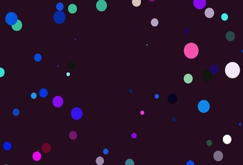 Light Multicolor, Rainbow vector layout with circle shapes.