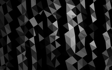 Obraz premium Dark Silver, Gray vector polygon abstract backdrop. Shining colored illustration in a Brand new style. Brand new style for your business design.