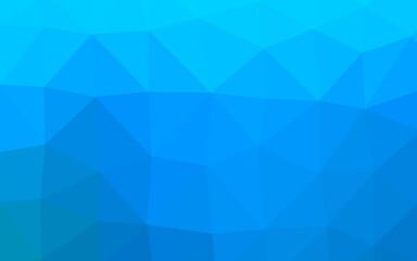Light BLUE vector low poly texture. Triangular geometric sample with gradient.  Brand new design for your business.