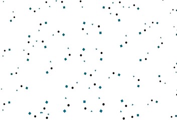 Light BLUE vector cover in polygonal style with circles.