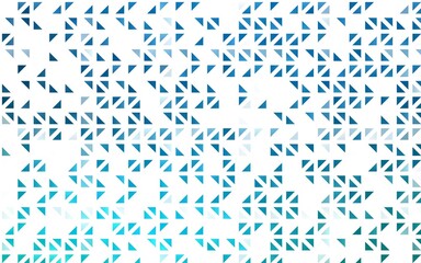 Light BLUE vector texture in triangular style. Triangles on abstract background with colorful gradient. Template for wallpapers.