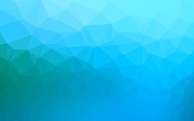 Light BLUE vector polygon abstract layout. A sample with polygonal shapes. New texture for your design.